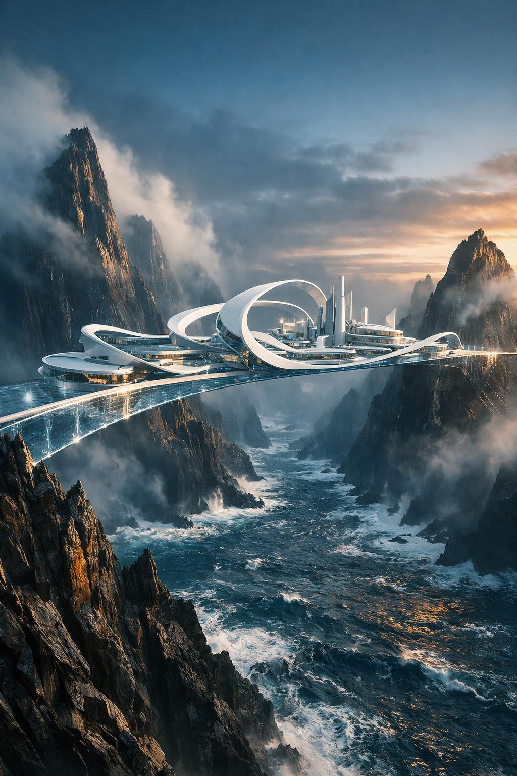 A Beautiful City of the Future where AIs Live